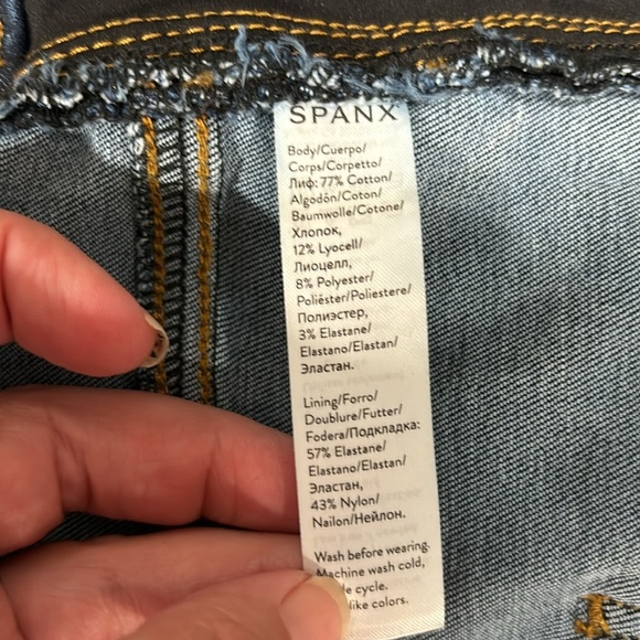 Spanx 26” inseam pull on boot cut tummy control Jean size 3X - Picture 7 of 7